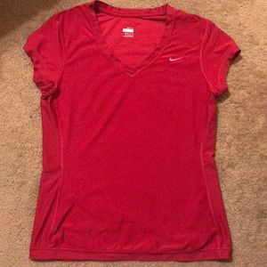 Women’s Nike Fit Dry red tee